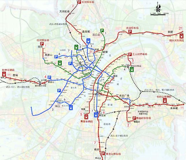 武汉第三期轨交建设规划已获批总程173公里 投资1148亿
